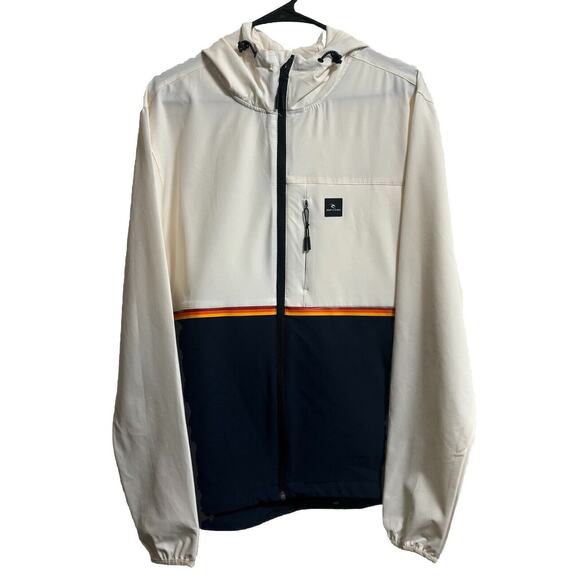 Rip Curl Men's Size M Anti Series Light Weight Jacket Two-Tone Color Block Blue - Picture 1 of 8